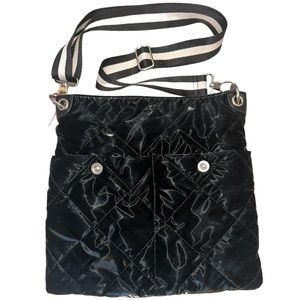 SONDRA ROBERTS SQUARED - Quilted Nylon Crossbody